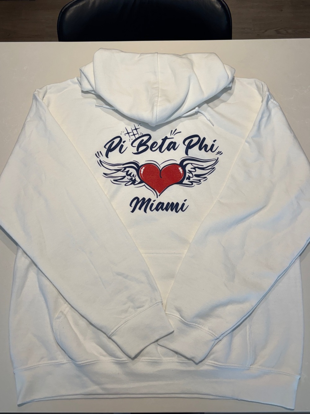 Phi Phi UMiami Hoodie in White